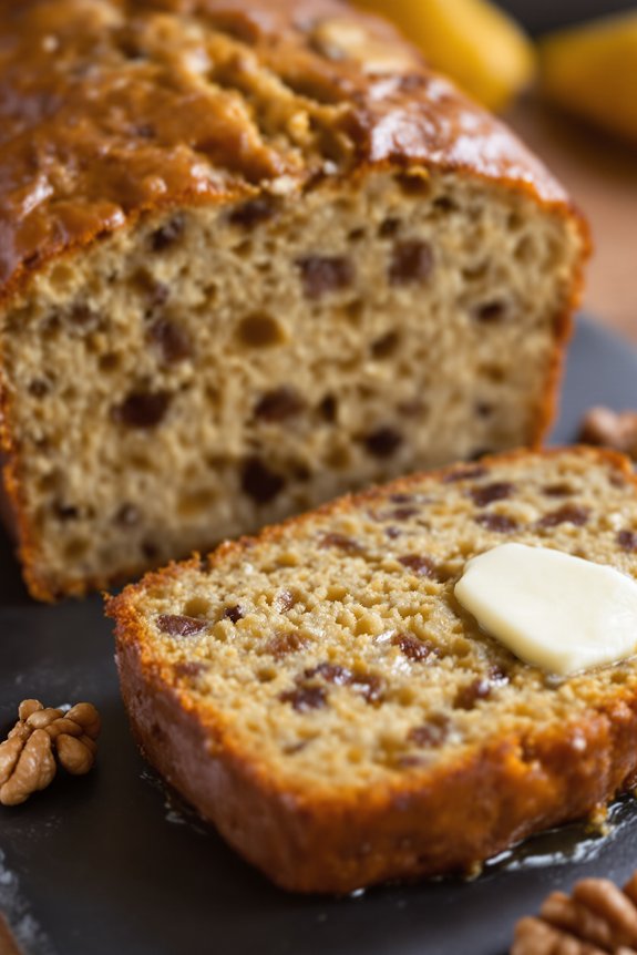 banana bread baking process