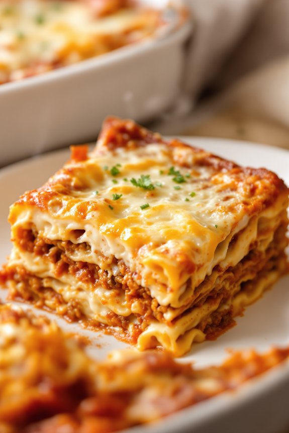 comforting layered beef lasagna