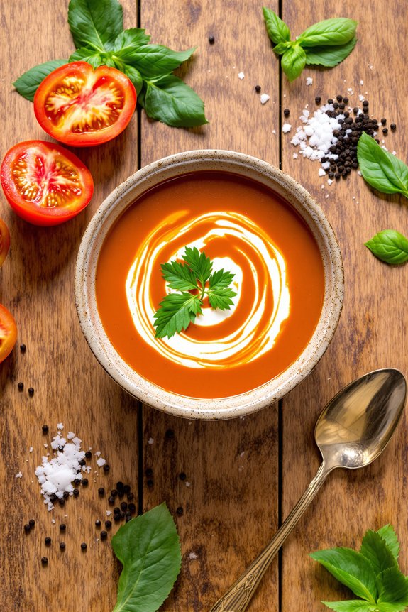 cozy garden fresh soup