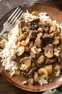 cozy tender beef tips