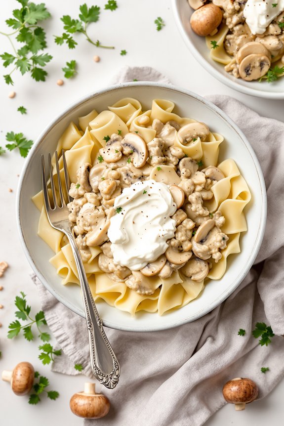 creamy beef stroganoff recipe