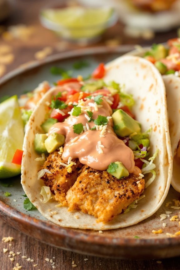 crispy baked fish tacos