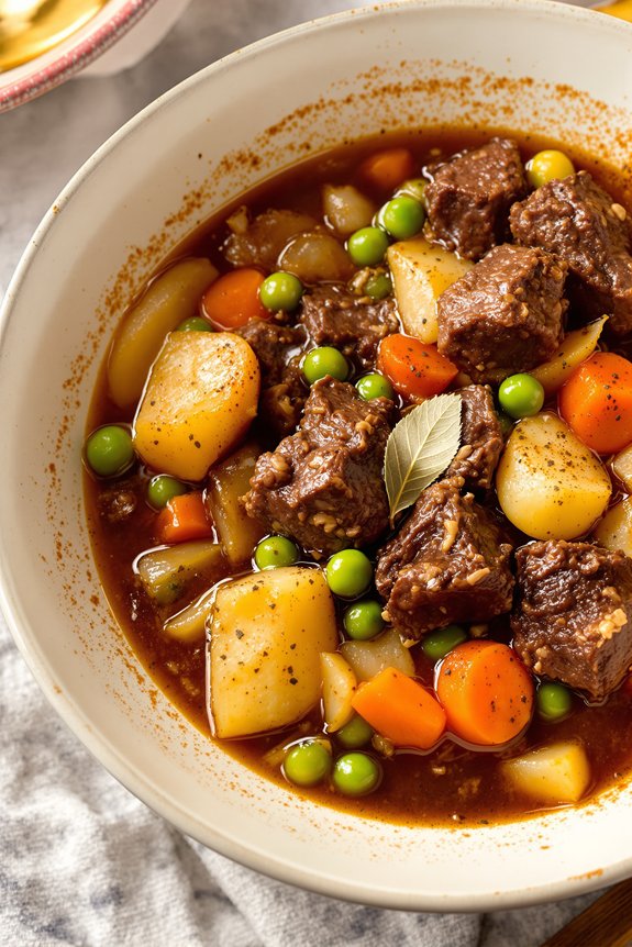 deeply browned beef stew