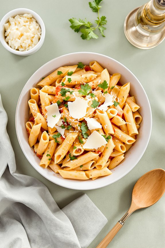delicious creamy pasta dish