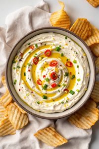 delicious feta pepper dip