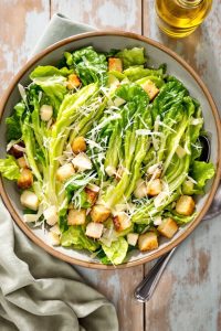 delicious homemade caesar salad