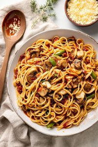 family friendly chicken spaghetti dish