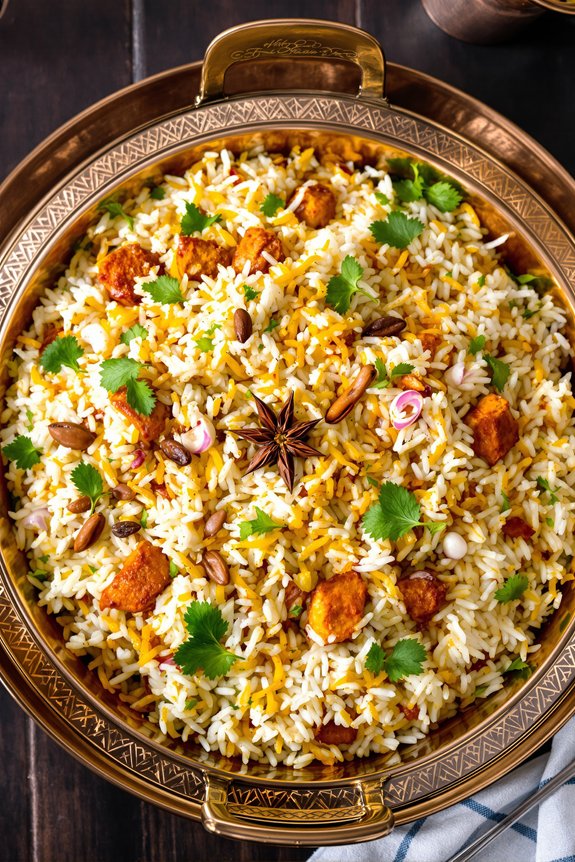 flavorsome chicken tikka biryani