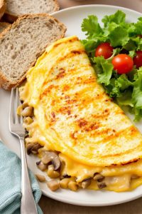garden vegetable savory omelette