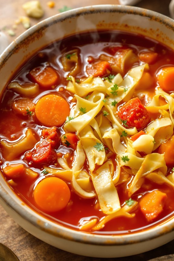 hearty cabbage soup preparation