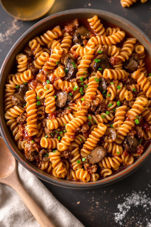 hearty pasta goulash recipe