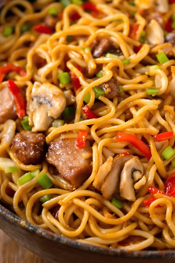 savory homemade chow mein recipe