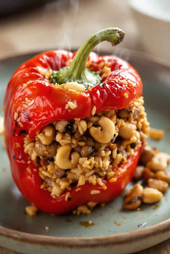 savory stuffed peppers recipe