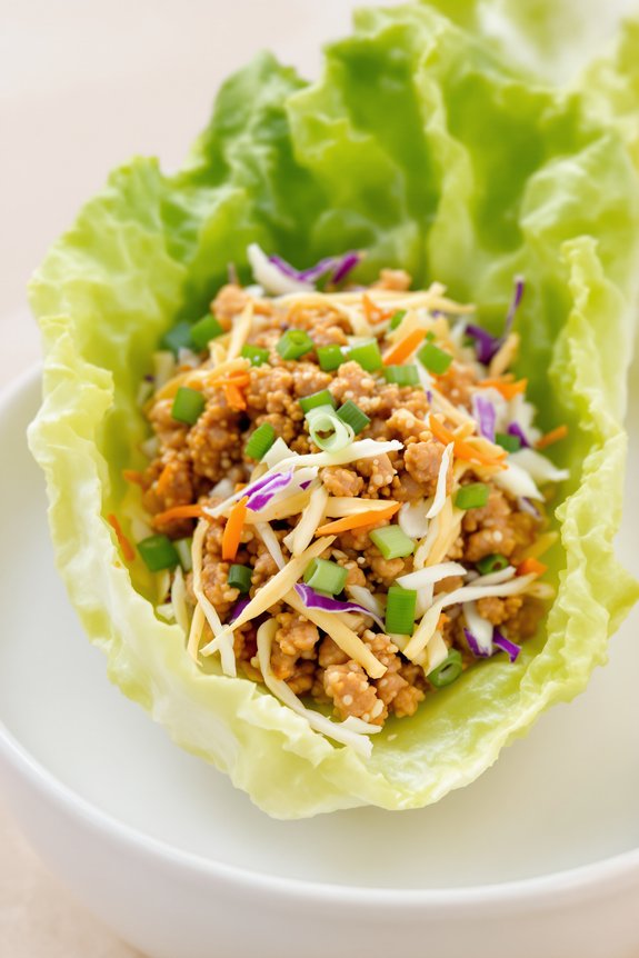 savory turkey lettuce wraps