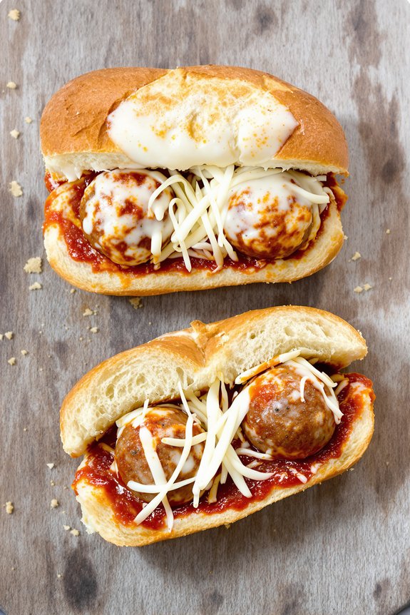 savory turkey meatball sub