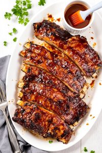 tender flavorful slow cooked ribs