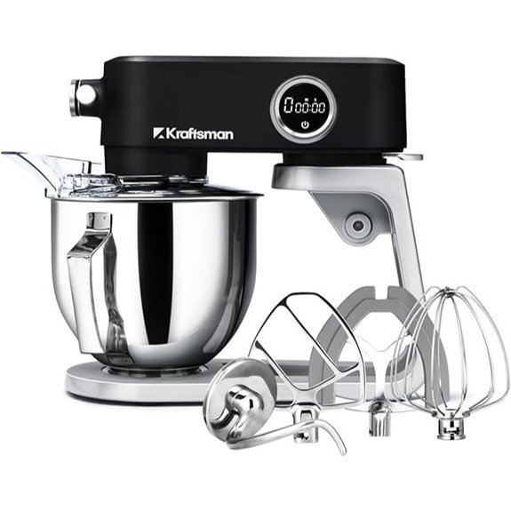 Heavy Duty All Metal Stand Mixer with Attachments